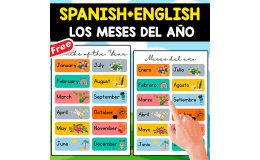 SPANISH+ENGLISH POSTERS | LOS MESES DEL AÑO