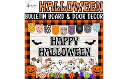 Spooktacular Halloween: Bulletin Board and Door Decor Craft Kit
