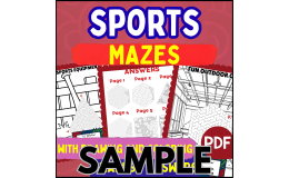 Sports Maze: 1 Page Sample (PDF)