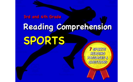 Sports Reading Comprehension Worksheets for 3rd - 4th Grade
