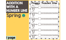 Spring Addition With a Number Line