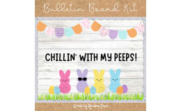 Spring Easter Bulletin Board – Door Decor Kit
