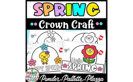 Spring Crown Craft - Color, Cut and Glue