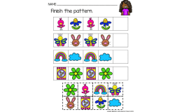 Spring Patterns AB ABB Printable