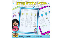 Spring Preschool Toddler Fine Motor Tracing Lines Pre Writing Sheets
