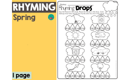 Spring Rhyming Worksheet – Phonics Practice