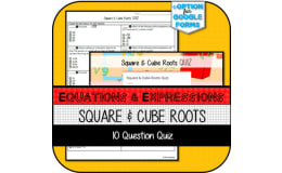 Square & Cube Root QUIZ