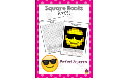 Square Roots Emoji Math Activity