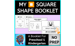 Square Tracing & Coloring Worksheets for Kindergarten & Preschool
