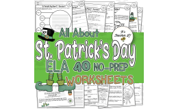 St. Patrick's Day ELA Worksheets (4th|5th|6th)