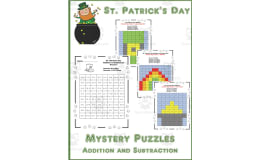 St. Patrick's Day Mystery Math Puzzles