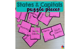 States and Capitals Puzzle