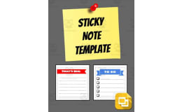 Sticky Note Template (Editable in Google Slides)