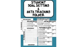 Student Goal Setting + Data Tracking Folder