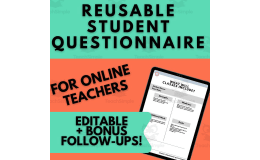 Student Onboarding Questionnaire & Maintenance Plan