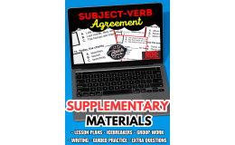 Subject-Verb Agreement Supplementary Materials Grade 5-6 (PDF)