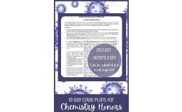 Substitute Plan: Chemistry COVID -  10 Days
