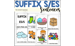 Suffix ES and S Sentence Reading Rings