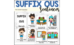 Suffix OUS Sentence Reading Rings