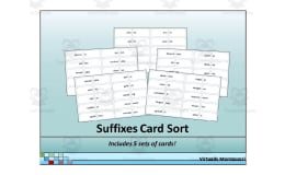 Suffixes Card Sort