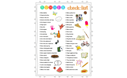Summer Checklist for Kid's Bucket List