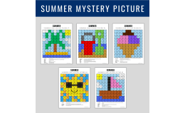 Summer Hundreds Chart – Color by Number Mystery