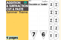 Summer Ice Cream Addition & Subtraction