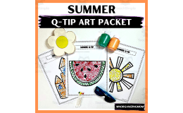 Summer Q-Tip Art Packet