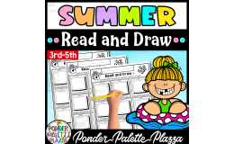 Summer Read and Draw - No Prep Activity