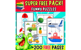 SUPER FREE PACK | FUNNY PUZZLES | +200 PAGES