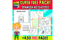 SUPER FREE PACK | SPANISH ACTIVITIES | +400 PAGES