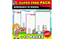 SUPER FREE PACK | Word Search in SPANISH