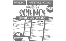 Supplementary Materials for Plate Tectonics and Rock Cycle (PDF)