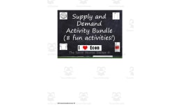 Supply and Demand Activity Bundle