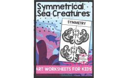 Symmetrical Sea Creatures | Art Worksheets for Kids