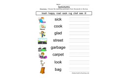 Synonyms Fill in the Blank Worksheet