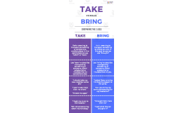 Take vs. Bring | Upper Intermediate Lesson Plan