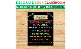 Teaching with Order Classroom Rules and Expectations Posters - Decor.
