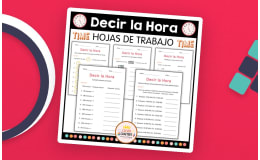 Telling Time to the Hour Worksheet in spanish