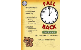 Telling Time/Elapsed Time Worksheets - Autumn Theme