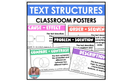 Text Structures Poster Pack