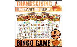 Thanksgiving Bingo Game – Turkey & Pumpkin Fun for Kindergarten to 3rd