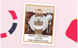 Thanksgiving Literacy and Math Activity Bundle