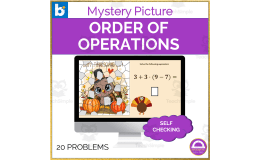 Thanksgiving Order of Operations Mystery Picture | Digital Activity