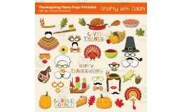 Thanksgiving Photo Booth Prop Classroom Activity