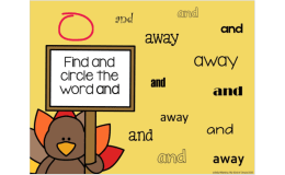 Thanksgiving Sight Words, Dolche Pre-Primer, Google Slides