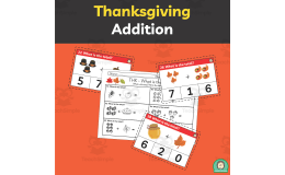 Thanksgiving Tasks card addition 1-20