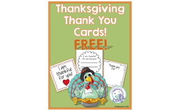 Thanksgiving Thank You Cards | Printable Gratitude Cards