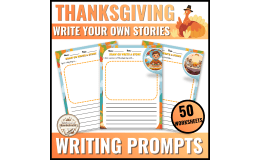 Thanksgiving Turkey Story Starters Writing Prompts for Kindergarten
