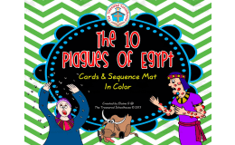The 10 Plagues of Egypt Cards + Sequence Mat (Color Version)
